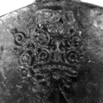 Fig. 11. Detail of the bronze pitcher, showing à jour applique on the lower attachment of the handle (courtesy Tekirdağ Museum, inv. no. 1945).