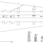 Fig. 2. Blade 2, excavated at the entrance to Cave 2 at Mersa/Wadi Gawasis, associated with early New Kingdom pottery.