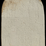 Fig. 7. Stela 5 from Mersa/Wadi Gawasis, with an inscription mentioning two expeditions to Punt and Bia-Punt during the reign of Amenemhat III (12th Dynasty), led by two brothers, Nebsu and Amenhotep.