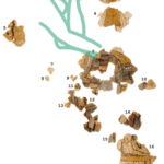 Fig. 2. Fragments adapted to Pylos fresco figure (drawing by R. Ruppert; modified from Lang 1969, pl. 121B).