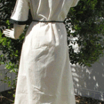 Fig. 15. Experimental replication by the author of miniature figure's dress (heanos), back view.