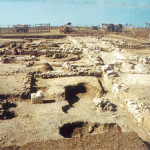 Fig. 1. View of the Area Sacra/Monumental Complex during excavation (Pian di Civita) (Tarquinia Project).