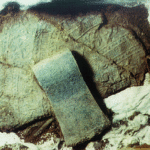 Fig. 10. The axe below the shield from TP 284A (Pian di Civita) (Tarquinia Project).