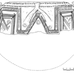 Fig. 13. The decoration of the impasto lebes, side B (Pian di Civita) (Tarquinia Project).