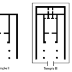 Fig. 21. Sanctuary of the Ara della Regina: plans of the four temples (Pian della Regina) (Tarquinia Project).