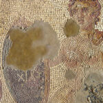 Fig. 2. Eutychia mosaic, detail of female figure and her shield (N. Anastasatou and B. Robinson; courtesy American School of Classical Studies, Corinth Excavations) (= fig. 7 in published article).