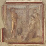 Fig. 7. Painted panel, showing athlete with palm crowned by female personifications, Quirinal Hill, Rome. Rome, Museo Nazionale Romano, inv. no. 103421 (courtesy Ministero per i Beni e le Attività Culturali, Soprintendenza Speciale per i Beni Archeologici di Roma) (= fig. 20 in published article).