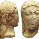 Fig. 33. Kouros head in local stone. Agrigento, Museo Archeologico Regionale, inv. no. C 1837 (Pugliese Carratelli 1985, fig. 163) (= fig. 14 in published article).