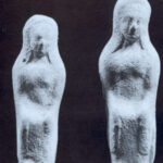 Fig. 39. Terracotta statuettes from the sacred area at Gate V, influenced by Ionian style, 540–530 B.C.E. (De Miro 2000, pl. 57.1).