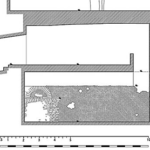 Fig. 5. Largo del Pallaro, 5–6, Room 2, south wall (drawing by D. Silenzi; courtesy University of London).