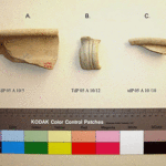 Fig. 15. Sherds: a, TdP 05 A 10/5; b, TdP 05 A 10/12; c, TdP 05 A 10/18.