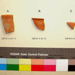 Fig. 16. Sherds: a, TdP 05 A 10/13; b, TdP 05 A 10/14; c, TdP 05 A 10/15.