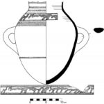 Fig. 8. Early Iron Age jar with script-like decoration from phase X at Tell Abu al-Kharaz (courtesy Tell Abu al-Kharaz Project).