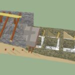 Fig. 11. Reconstruction of Iron Age I compound (phase IX) at Tell Abu al-Kharaz (courtesy Tell Abu al-Kharaz Project).