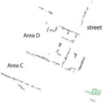 Fig. 23. Plan of Areas B, C, and D at Jarash, with a section of the street (courtesy Late Antique Jarash Project).