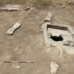 Fig. 24. General view of bedrock cuts in Area B at Jarash, with tank and cistern (courtesy Late Antique Jarash Project).