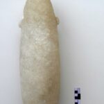 Fig. 42. Alabaster vessel found at Tall al-Kafrayn (courtesy Hellenic Archaeological Expedition).