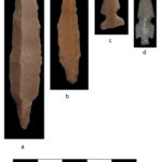 Fig. 54. Point types from al-Khayran, Jordan: a, Byblos; b, A45; c, el-Khiam; d, Helwan (M. Kroot).