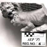 Fig. 74. Fragment of a "winged lion" from a capital on one of the columns around the podium in the cella of a temple in Petra. Original photograph from the American Expedition to Petra artifact registries (courtesy the American Center of Oriental Research and the Department of Antiquities of Jordan).