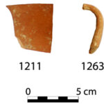 Fig. 8. Finds between Walls 4a and 4b to the south of the Peisistrateian Telesterion. The sherd numbers correspond to catalogue numbers in Cosmopoulos (forthcoming).