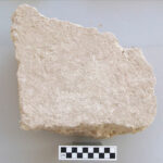 Fig. 12. Fallen floor plaster fragment from Room 39, trench VEc (E. Egan).