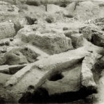 Fig. 4. Western aditus maximus of the bouleuterion/odeum (PEF G341, “Foundations of basilica 1921”; courtesy Palestine Exploration Fund, London).