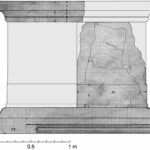 Fig. 2. Woodbridge’s elevations of a large pedestal base, orthostat, and possible cap from the Arch of Augustus in Antioch, combined and restored by the author (after Woodbridge 1924, 68, 70; Colby and Woodbridge 1924, 35).