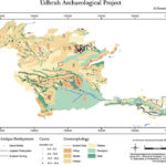 Fig. 25. Map of the Udhruh Archaeological Project research area, with recorded sites and features highlighted.