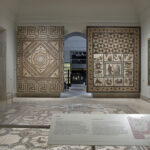 Fig. 3. The Museo Arqueológico Nacional’s “Roman Hispania” gallery, with mosaics from Hispano-Romano villas (Luis Asín; courtesy Museo Arqueológico Nacional, Madrid).