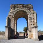 Fig. 2. Northeastern facade of the tetrapylon at Cáparra, Spain, constructed in the late first century C.E.