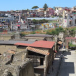 Fig. 4. View from the southeast of the tetrapylon on the Decumanus Maximus, Herculaneum, Italy, constructed in the mid first century C.E.