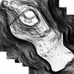 Fig. 1. Hillshaded microtopographic plan of Kaymakçı, demonstrating the topographic zones of the site.