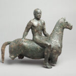 Fig. 2. Fritz Wrampe, equestrian statuette, bronze, 1933/34, ht. 44 cm; 1937 confiscated from Städtischer Kunsthalle Mannheim; ca. 1939 in commission of Kunsthandlung Karl Buchholz; since 2011 part of the Berlin sculpture find and currently kept in the Museum for Pre- and Early History in Berlin (A. Kleuker; © Staatliche Museen zu Berlin, Museum für Vor- und Frühgeschichte).