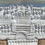 Fig. 7. Southwestern face of the Theodosian obelisk base, ht. of the relief block 239 cm. Istanbul. (JoJan / CC BY-2.5, courtesy Wikimedia Commons).