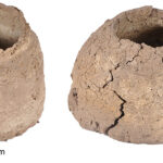 Fig. 5. Unfired handmade clay vessels from Tomb 10 in the Blue Stone Structure.