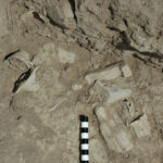 Fig. 19. Deposit of intact Classical-period figurines and miniature vessels found in situ in trench SEA2a.