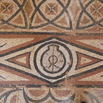 Fig. 20. Detail of mosaic with a monogram in a Roman villa at Cuevas de Soria (courtesy SoriamuséuM).