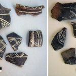 Fig. 4. Fragments of a globular cup from NSS-5, collected and photographed separately, from two pottery lots: HM24773 and HM24701.