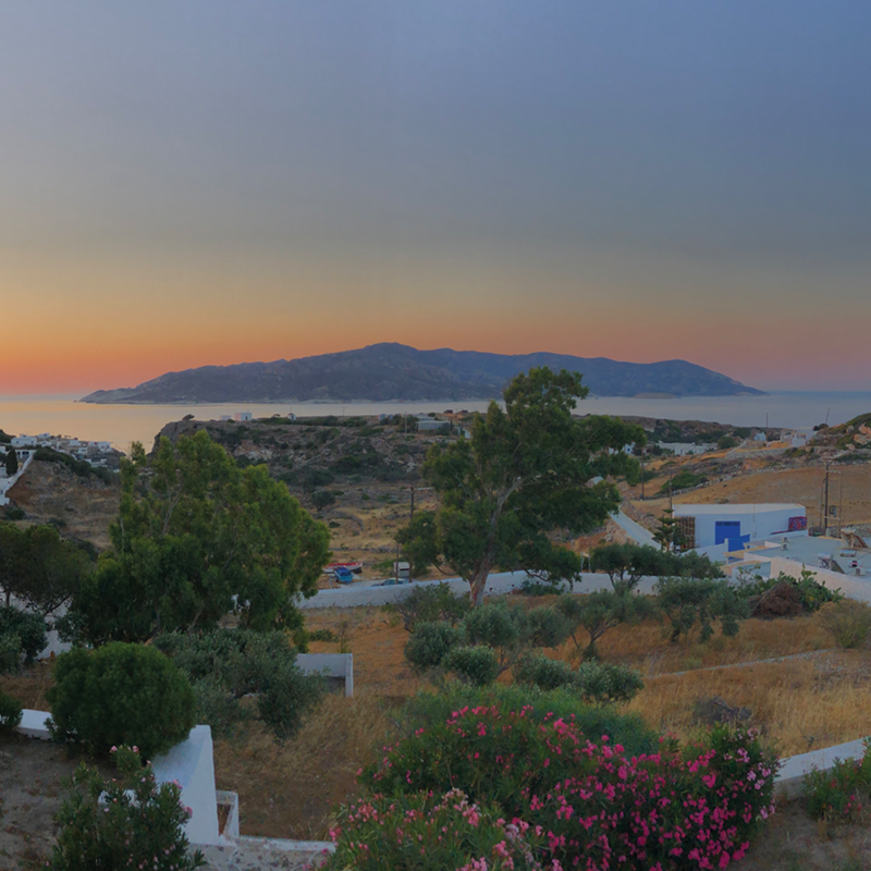 View of Polyaigos from Kimolos, facing east (A. Knodell).